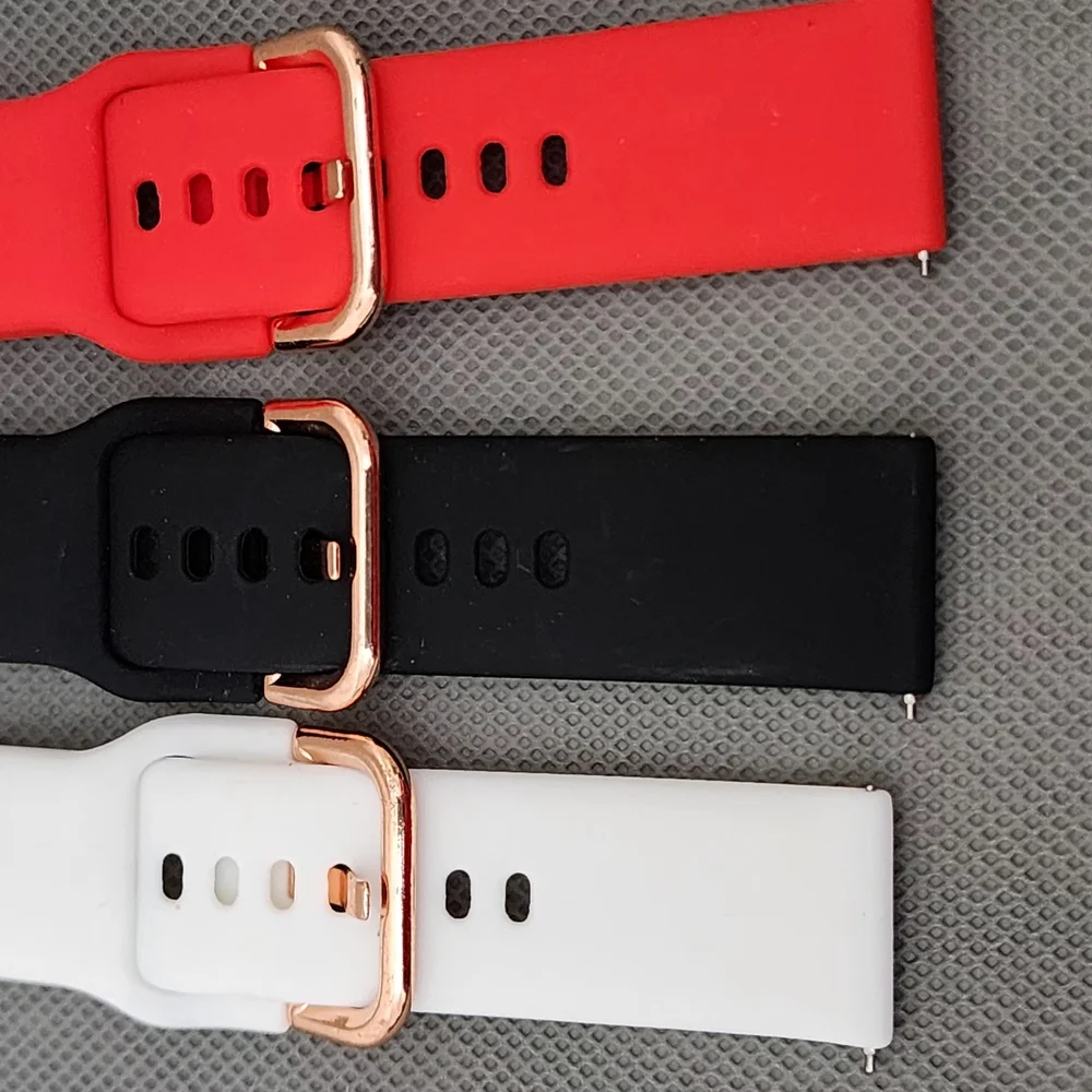 Smart Wearable Bands - Red, Black, and White